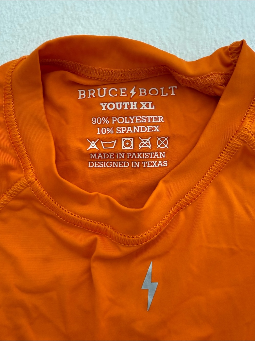 Bruce Bolt Youth Long Sleeve Tee - Orange - Youth XL Never worn!
